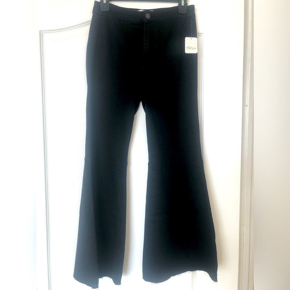 Free People Black Flare Pants